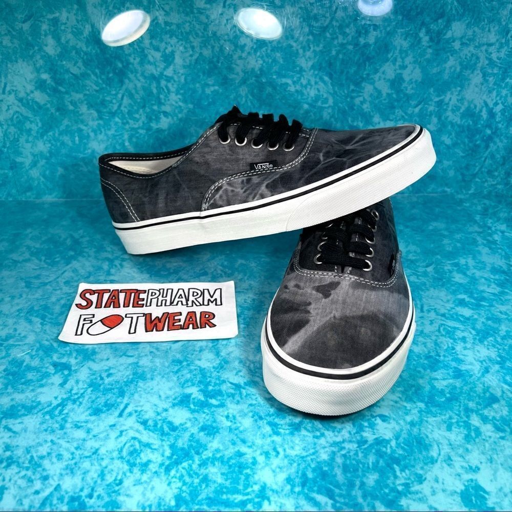 Vans Authentic 'Denim Destroy' Women’s Grey Low Top Shoes